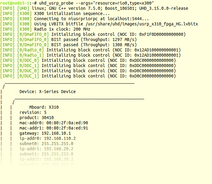 uhd_usrp_probe with x310