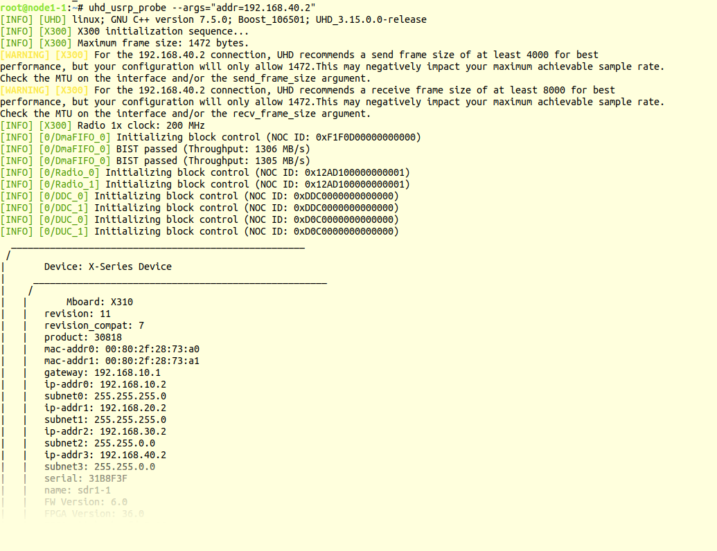 uhd_usrp_probe with x310 in sb2